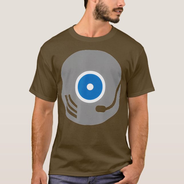Tirage de vinyl Tshirt Tourne-disque disque pour D (Devant)