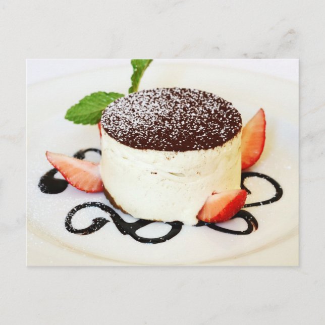 Tiramisu - an Italian, layered dessert Postcard (Front)