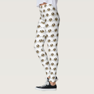 Tiramisu Italian Bakery Espresso Pastry Dessert Leggings