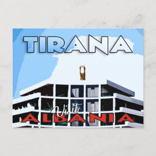 Tirana, Carte postale Visite Albanie