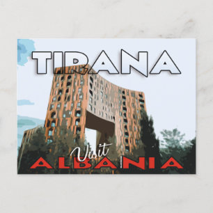 Tirana, Visit Albania, postcard