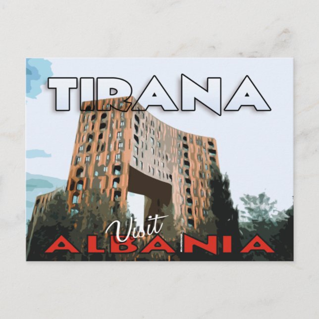 Tirana, Visit Albania, postcard (Front)