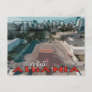 Tirana, Visit Albania postcard