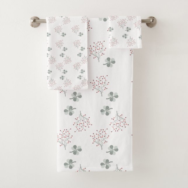Tirantes T-Shirts With Primav Leaves And Ramillete Bath Towel Set (Insitu)