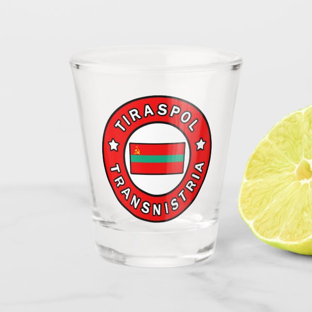 Tiraspol Transnistria Shot Glass (Front)