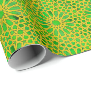 Tirazut yellow and green wrapping paper