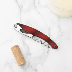 Tire-bouchon Acceptation Motif de Boho Eclectique Rouge