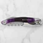 Amethyst Purple & Silver Geode Mariage Monogramme