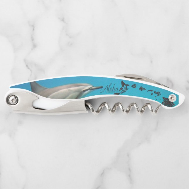 Tire-bouchon Baleine des îles des Dolphins d'Hawaii (Devant)