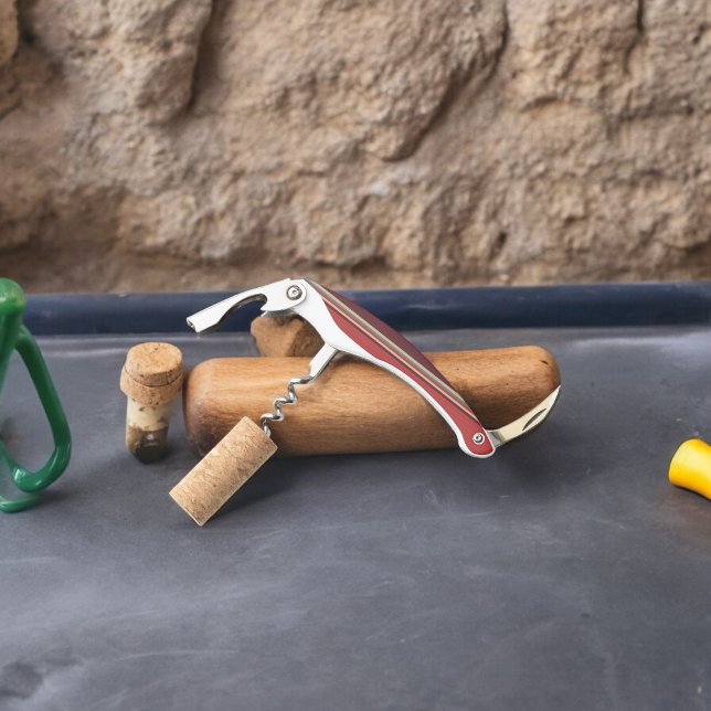 Tire-bouchon Bande des nuances Brown (Corkscrew Bottle Opener)