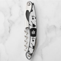 Basse guitare Jazz Rock Blanc Noir Monogramme Cork