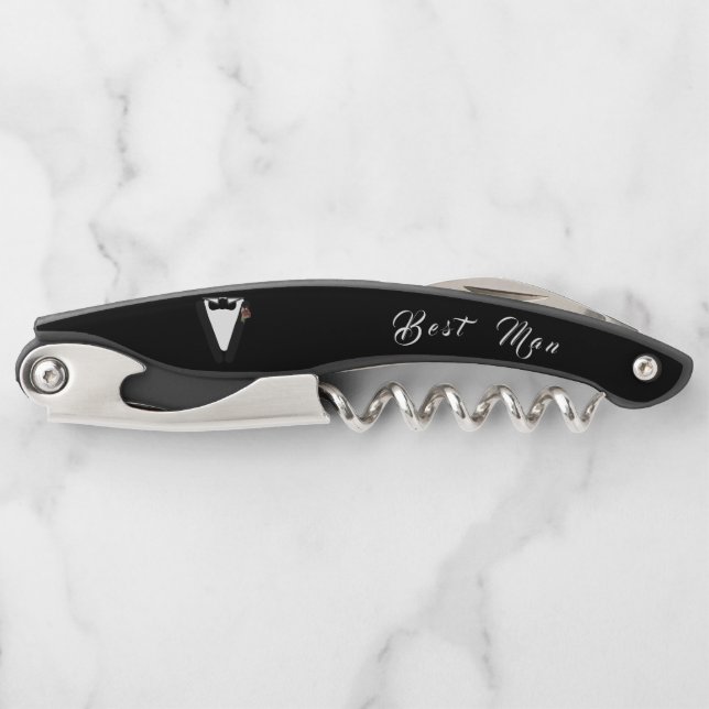 Tire-bouchon Beau cadeau Best Man/Groomsman (Devant)
