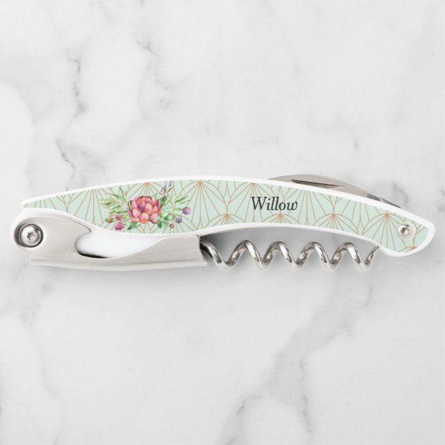 Tire-bouchon Bottle Opener pour Bridesmaid correspond au Étique (Devant)