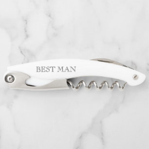 Tire-bouchon Cadeau de témoin de mariage date de mariage classi