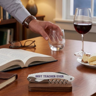 Tire-bouchon Cadeau personnalisé Meilleur Enseignant - Cadeau P