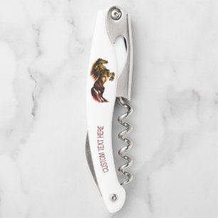 Tire-bouchon Cheval Waiter's Corkvis cadeau avec texte personna