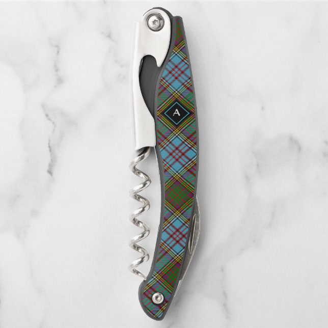 Tire-bouchon Clan Anderson Tartan Waiter's Corkvis (Devant)