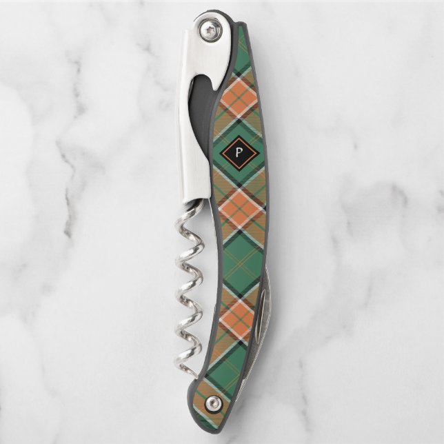 Tire-bouchon Clan Pollock Tartan Waiter's Corkvis (Devant)