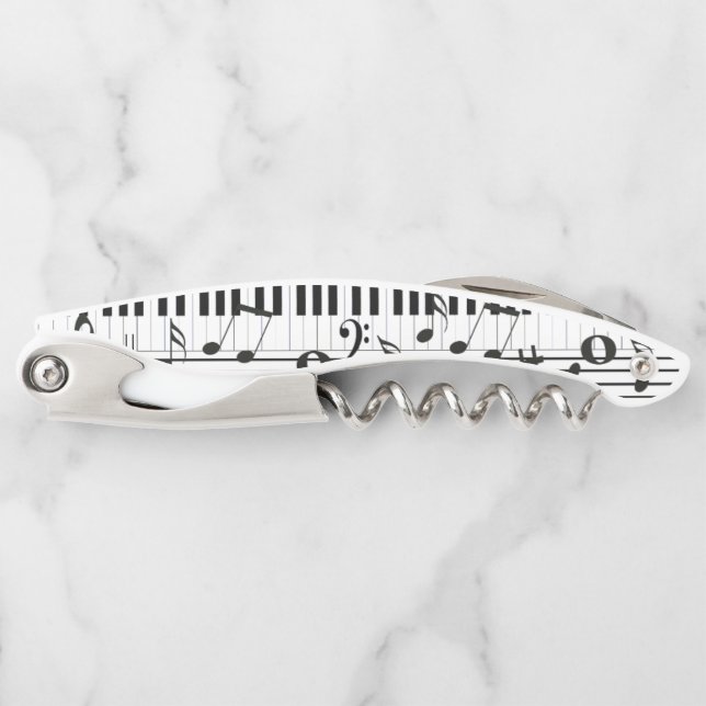 Tire-bouchon Clavier Et Notes (Devant)