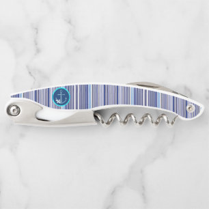 Tire-bouchon Collection branchée Summer Navy Blue Boat Stripes