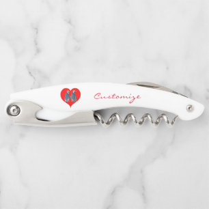 Tire-bouchon Couple de pingouin Inséparable Red Heart Thunder_C