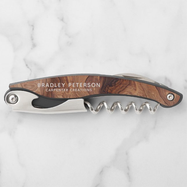 Tire-bouchon Design Moderne Construction de menuiserie En Bois (Devant)