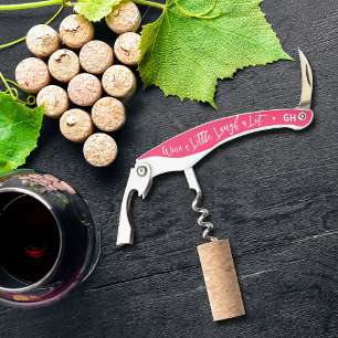 Tire-bouchon Faire la fête en buvant un peu de vin et en riant 