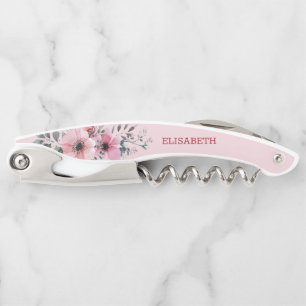 Tire-bouchon Fleurs aquarelles