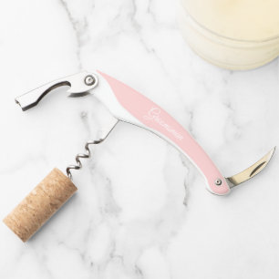 Tire-bouchon Groomsman Mariage personnalisé rose vif
