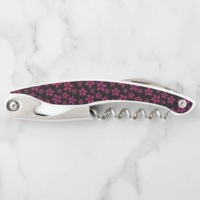 Tire-bouchon Joli Floral couleur Rose (Devant)