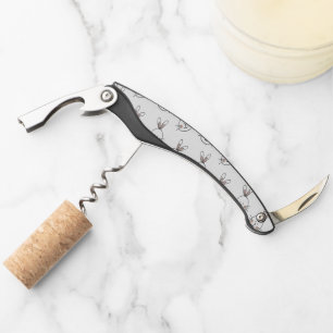 Tire-bouchon Joli Motif blanc de Pâques