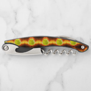 Tire-bouchon Le softball de SlipperyJoe sur feu flammes feu feu