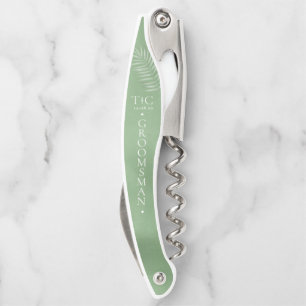 Tire-bouchon Lush Palm Leaf Mariage Moss Green ID956