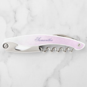 Tire-bouchon Magnifique floral violet et vert