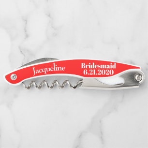 Tire-bouchon Mariage rouge de la servante de Bridesmaid Favoris