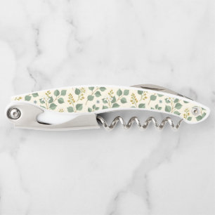 Tire-bouchon Modèle sans couture d'eucalyptus floral