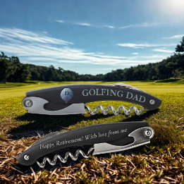 Tire-bouchon Monogramme de balle de golf Vis-bouchon de l'huîtr