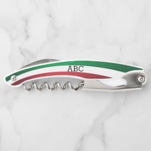 Tire-bouchon Monogramme du drapeau italien