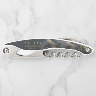 Tire-bouchon Moody Ink Gold Wedding Party ID988