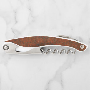Tire-bouchon Motif de pierre rouge