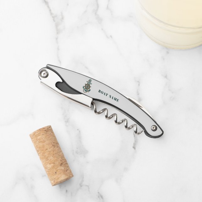 Tire-bouchon Nom du bateau de croisière nautique (Devant)