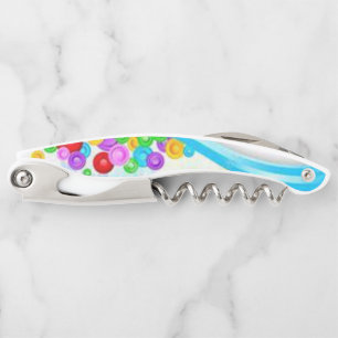 Tire-bouchon Ouverture de la bouteille à vis-à-vis coloré