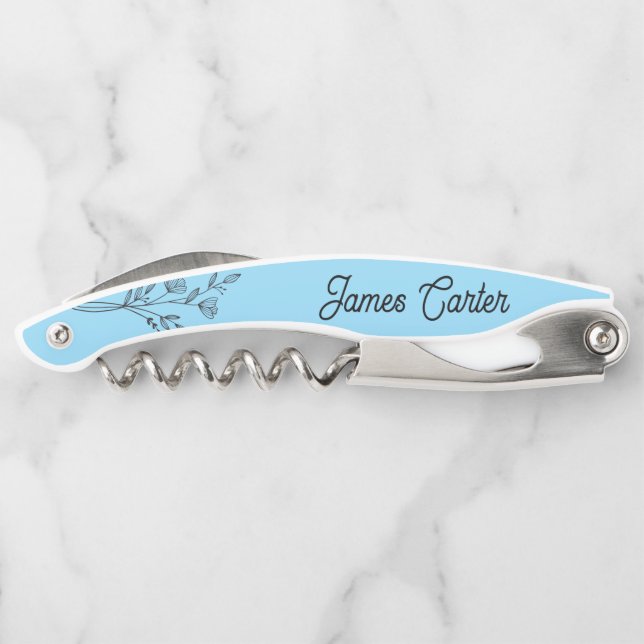 Tire-bouchon Ouvrage Rustique Dusty Blue Wine Botter (Dos)