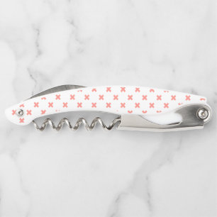 Tire-bouchon Poser les points de croix sur blanc