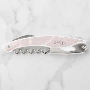 Tire-bouchon Rose Gold  Encre Marbre 