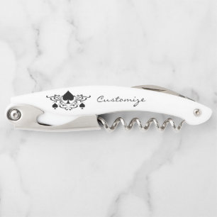 Tire-bouchon Spirale noire de style tatouage Spiral Spades Thun