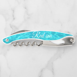 Tire-bouchon Surface turquoise de la mer Rouge en Egypte Waiter
