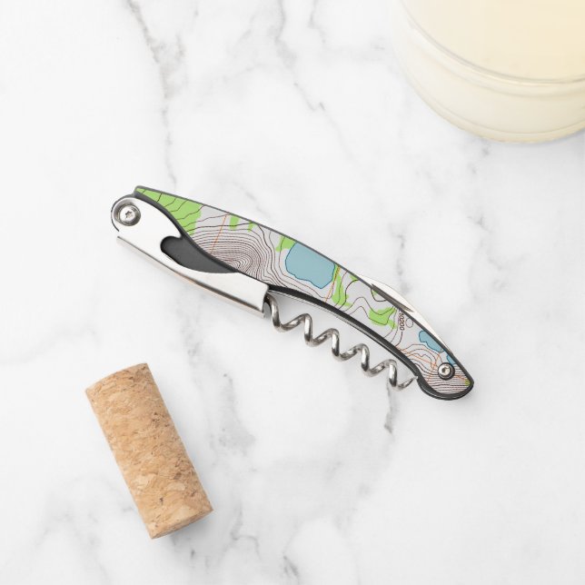 Tire-bouchon Topographic (Devant)