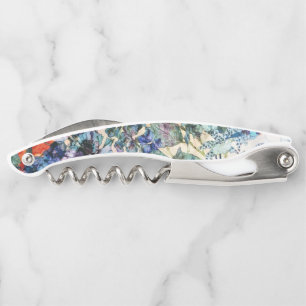 Tire-bouchon Vintage Printemps sauvage Botanique Floral
