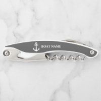 Votre nom de bateau Ancres nautiques Marine Grey